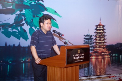 中山市政府彭建文常务副市长致辞欢迎桂林市政府考察团前来参观、考察